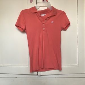 Aeropostal Collared Coral Polo Shirt